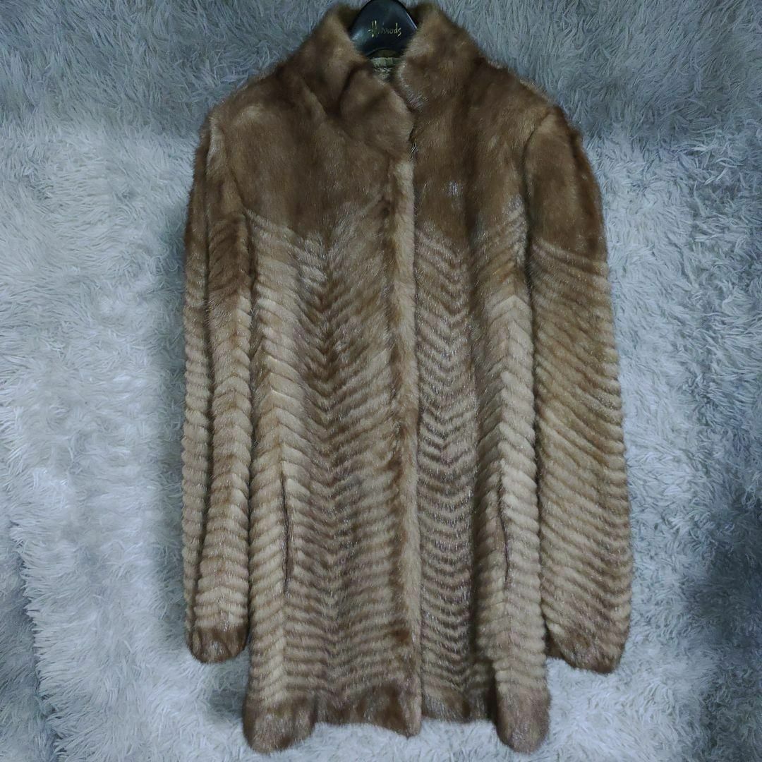 毛皮/ファーコート3-28超美品　FUR FLASH　ミンクファーコート　13　ムーンバット