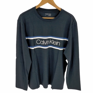 カルバンクライン(Calvin Klein)のCALVIN KLEIN(カルバンクライン) プリントクルーネックTシャツ(Tシャツ/カットソー(七分/長袖))