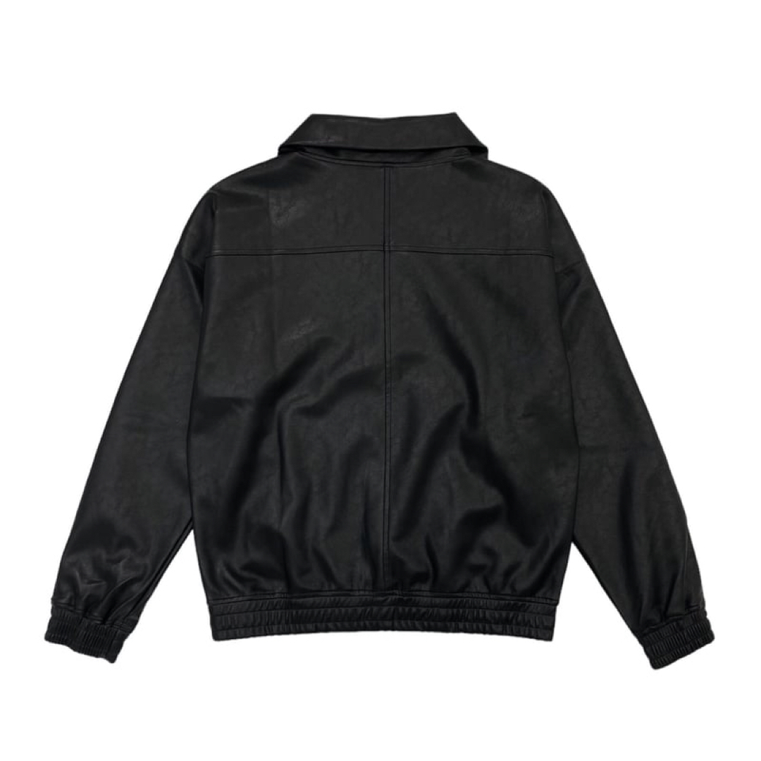 Rick Owens(リックオウエンス)の【即完売品】LAST NEST LEATHER HALF ZIP  メンズのジャケット/アウター(レザージャケット)の商品写真