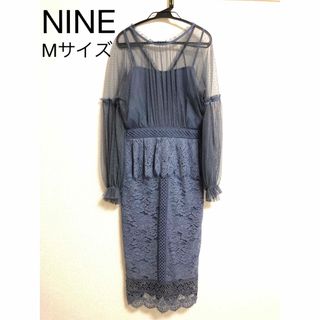 NINE - NINE ナイン　ドットチュールレースワンピース