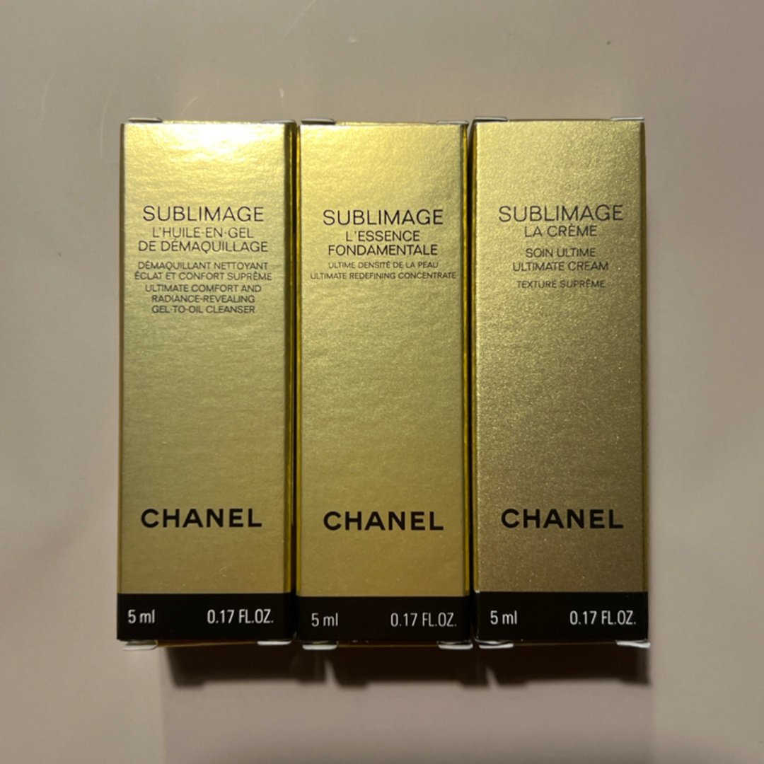 CHANEL(シャネル)のcosme様専用 シャネル サブリマージュ 潤いを守る3点セット コスメ/美容のキット/セット(サンプル/トライアルキット)の商品写真