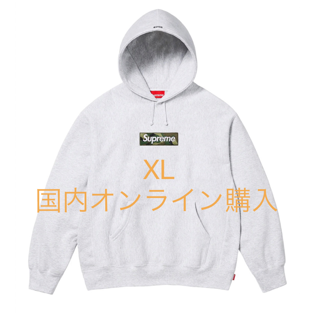 Supreme Box Logo Hooded Sweatshirt XLトップス