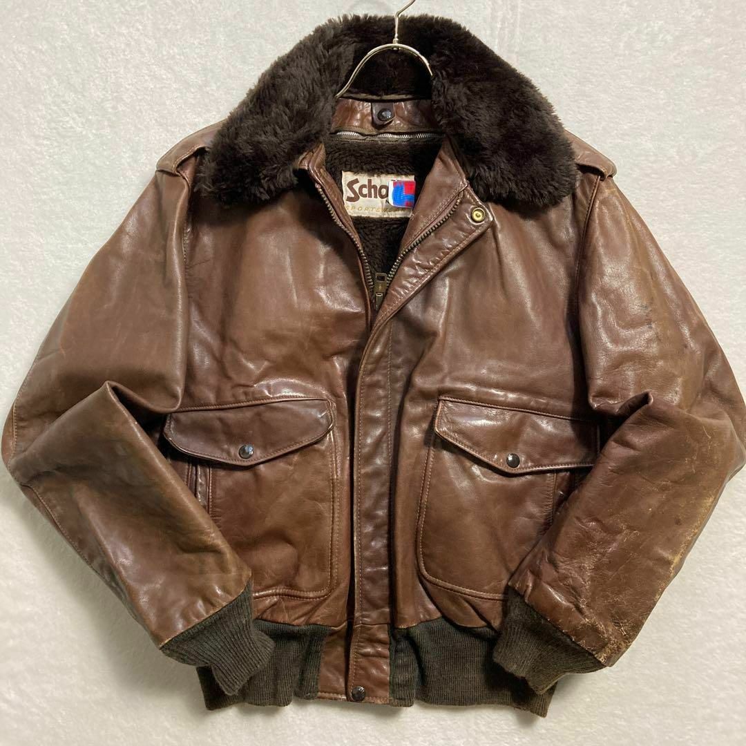 SCHOTT レザーフライトジャケット　VINTAGE　VTG　G-1