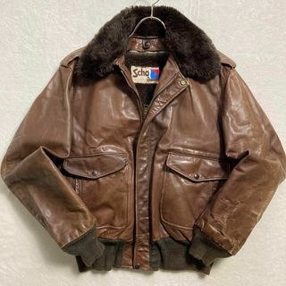 schott - ☆Schott ショット ファー付き レザーフライトジャケット ...