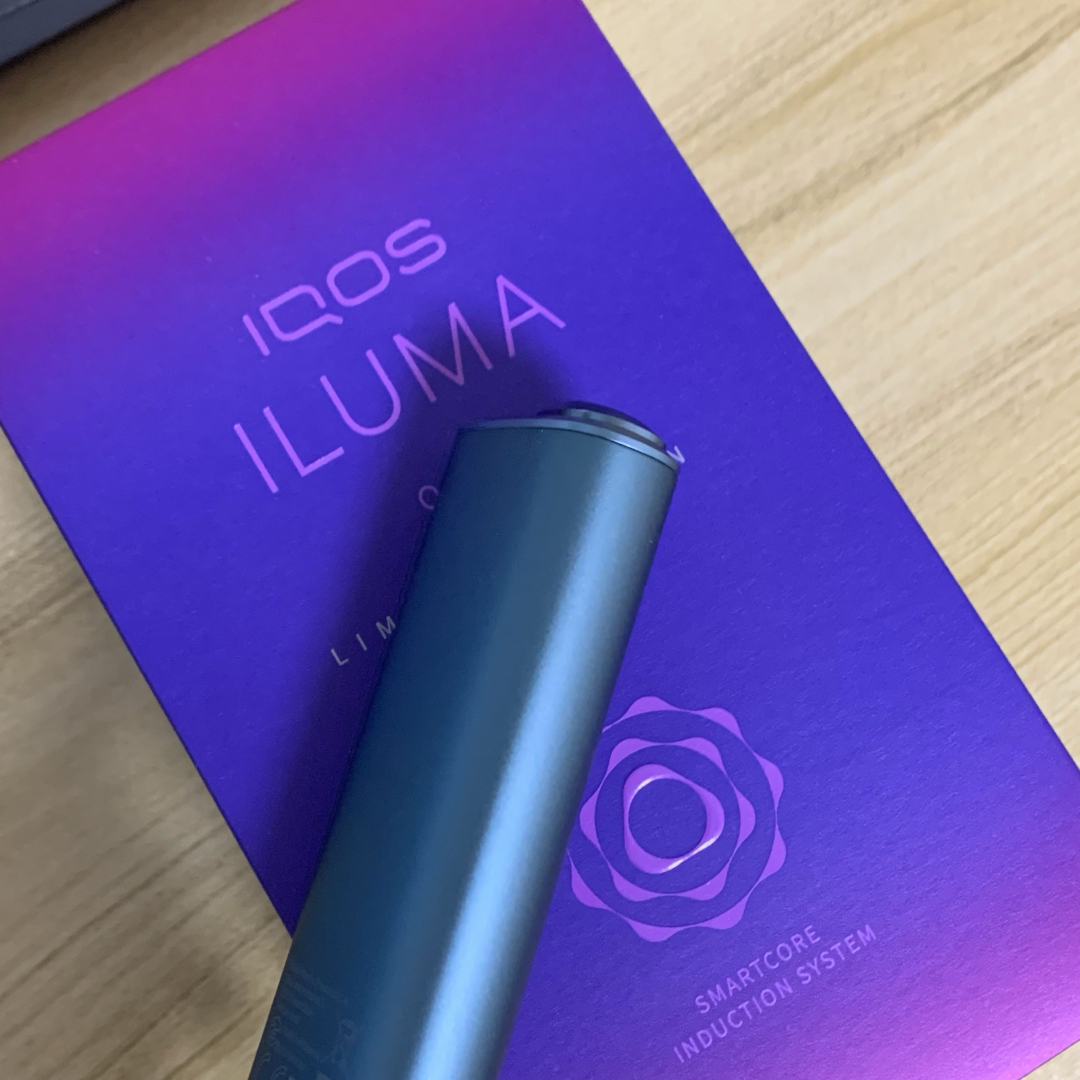 ６アイコス イルマワン レーザー加工 ブルー iqos iluma oneタバコ