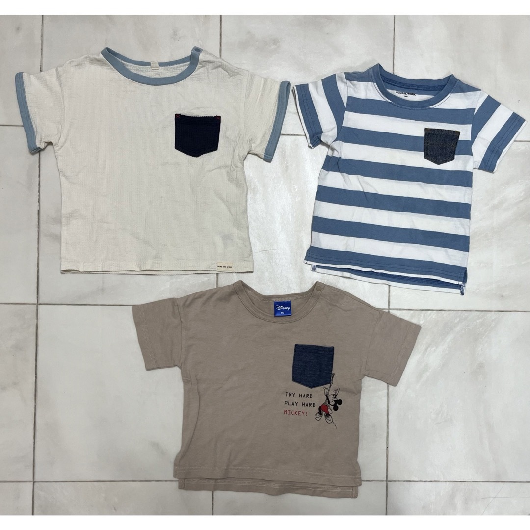 90センチ Tシャツ 3点セット - トップス