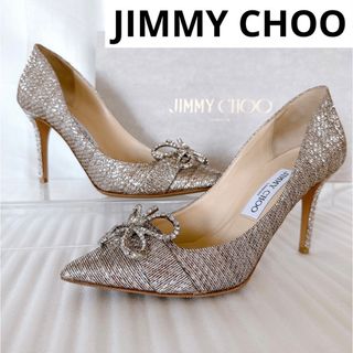 ジミーチュウ(JIMMY CHOO)のjimmy choo ジミーチュウ　クリスタル　パンプス　ハイヒール　新品同様(ハイヒール/パンプス)