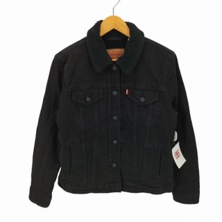 リーバイス(Levi's)のLevis(リーバイス) 裏ボア ブラック デニムジャケット トラッカー(Gジャン/デニムジャケット)