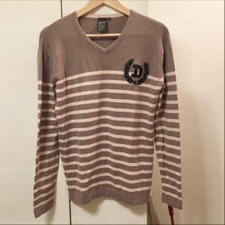 ダブルスタンダードクロージング(DOUBLE STANDARD CLOTHING)の2/22まで値下げ！ダブルスタンダードクロージング D/him ボーダーニット(ニット/セーター)