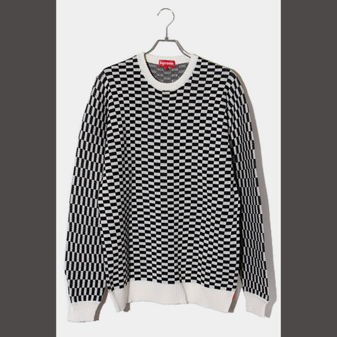 Supreme - Supreme BACK LOGO SWEATER CHECKERBOARDの通販 by ベクトル