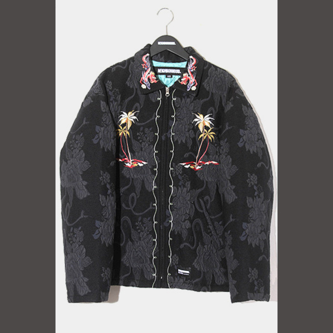 NEIGHBORHOOD(ネイバーフッド)の未使用品 23AW ネイバーフッド JQ SOUVENIR JACKET L 黒 メンズのジャケット/アウター(ブルゾン)の商品写真