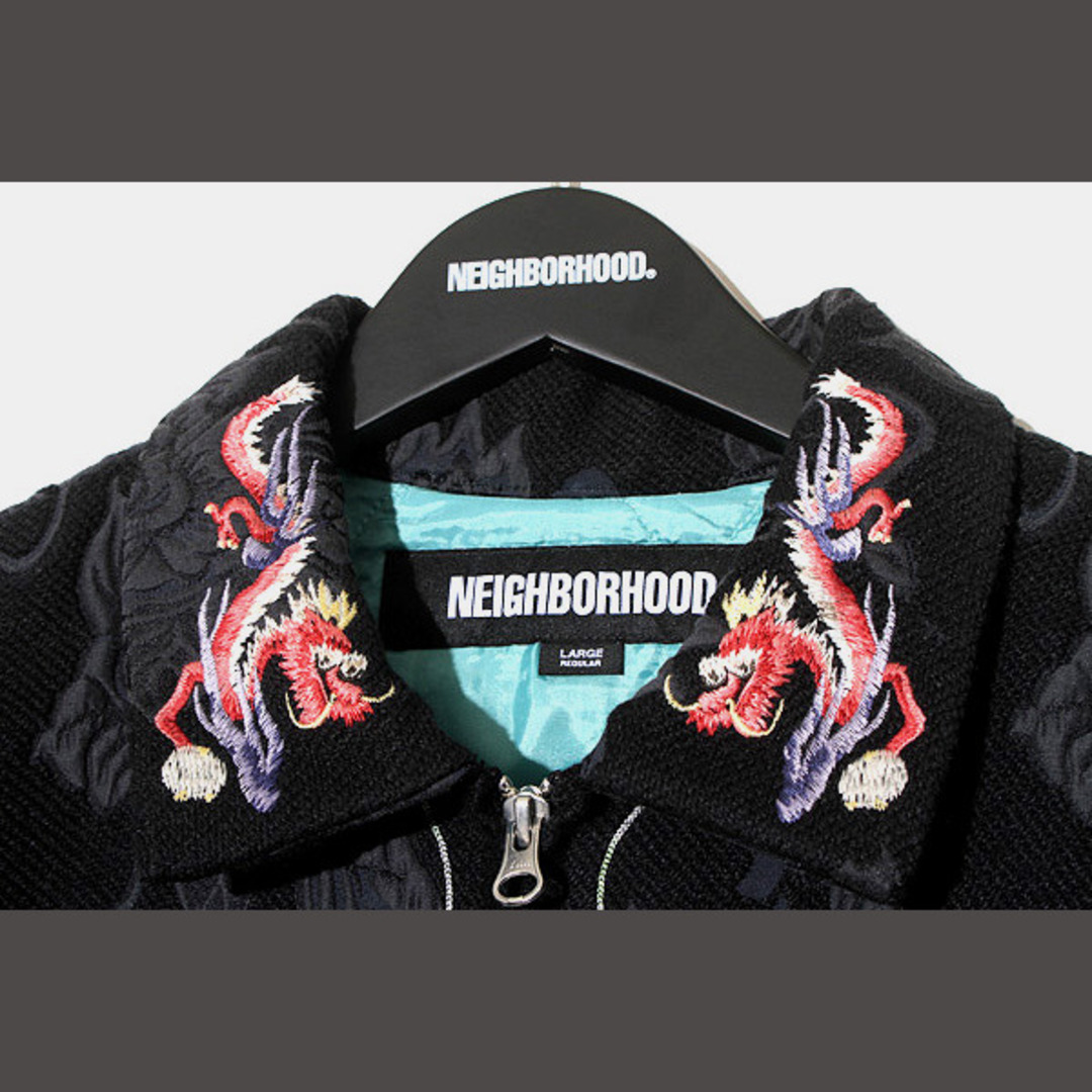 NEIGHBORHOOD(ネイバーフッド)の未使用品 23AW ネイバーフッド JQ SOUVENIR JACKET L 黒 メンズのジャケット/アウター(ブルゾン)の商品写真