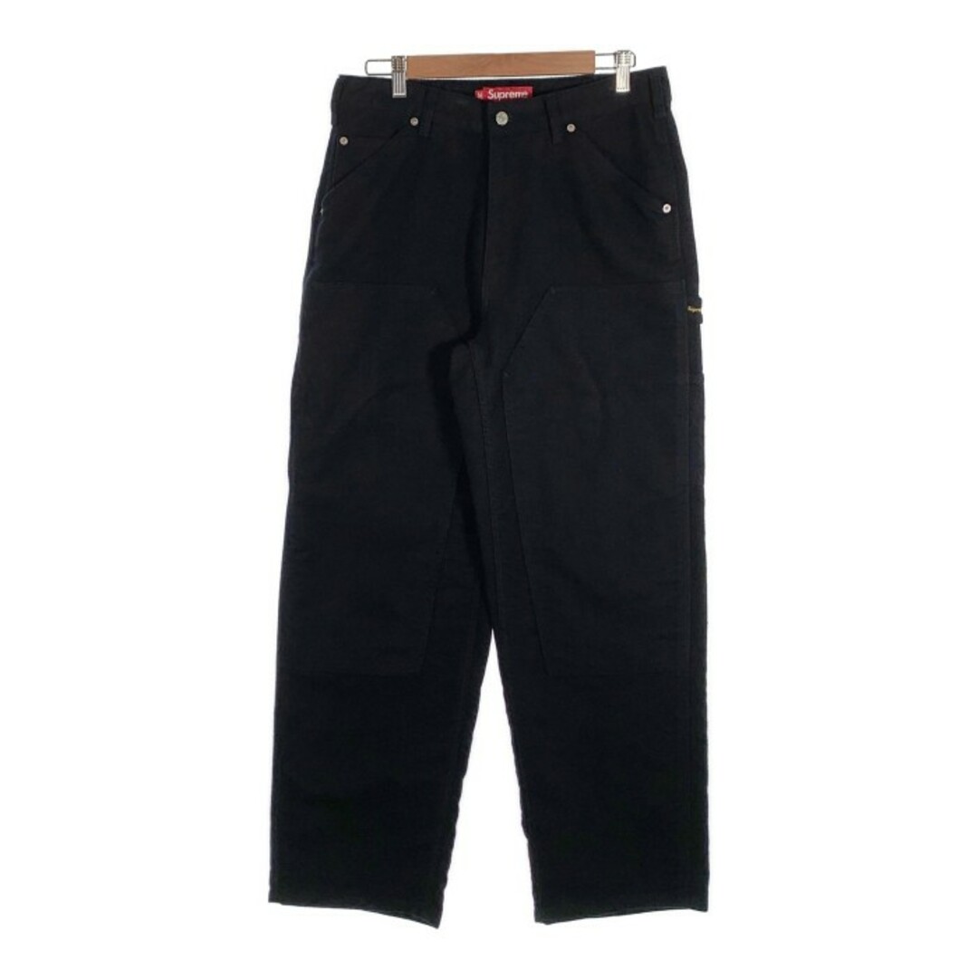 パンツSUPREME シュプリーム 23AW Moleskin Double Knee Painter Pant モールスキン ダブルニー ペインターパンツ ブラック Size 30