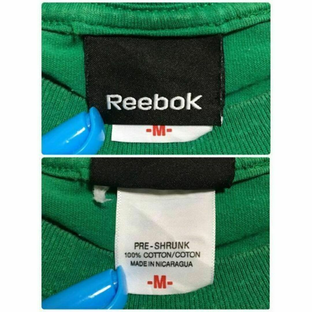 Reebok(リーボック)の【最高の色落ち】リーボック　NHL Tシャツ　グリーン　人気カラー　K311 メンズのトップス(Tシャツ/カットソー(半袖/袖なし))の商品写真