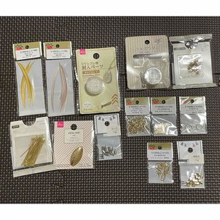 【まとめ売り】ハンドメイド　レジン用　アクセサリー金具　13点 ハンドメイド(ピアス)