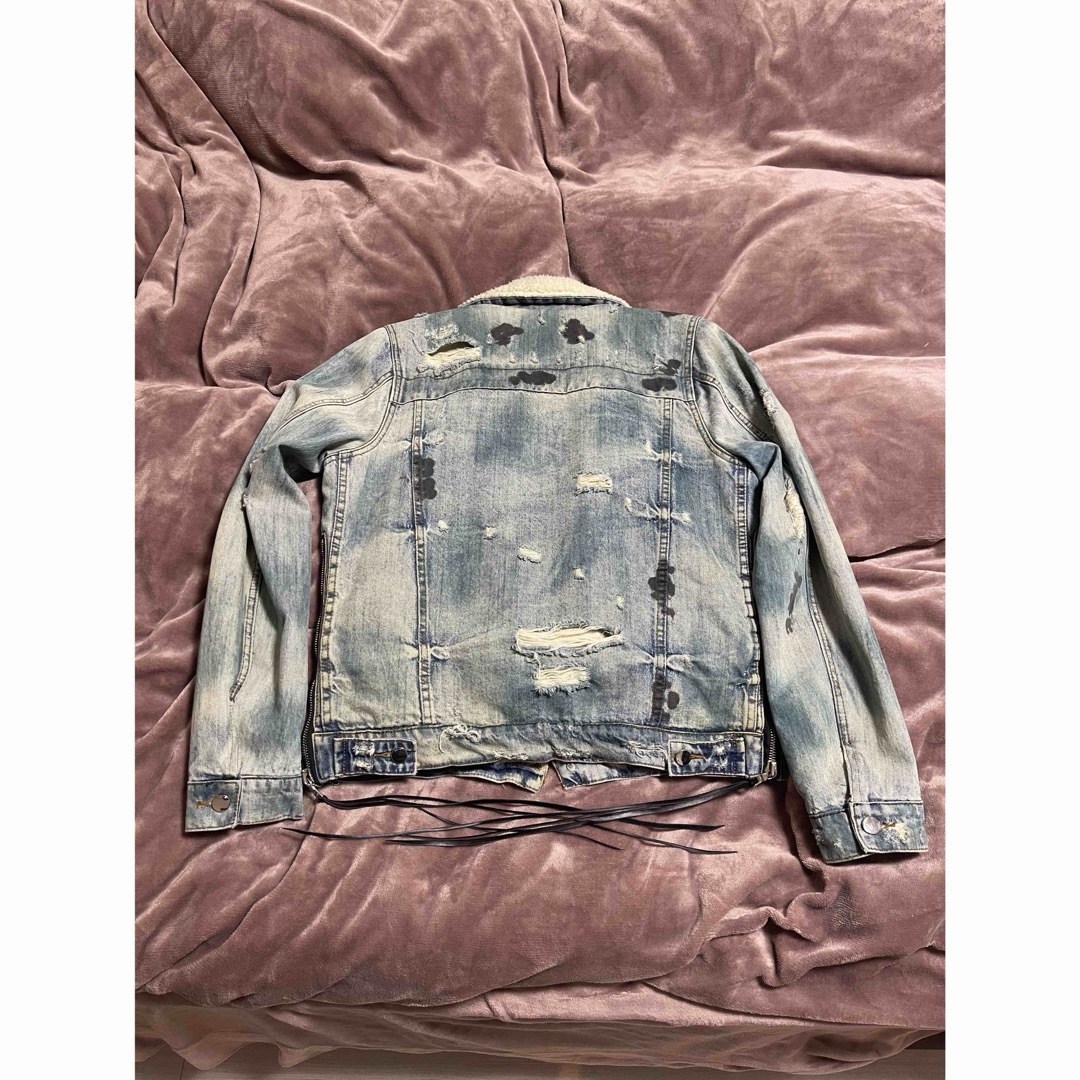 AMIRI - amiri アミリ ムートンダメージ加工デニムジャケット AMIRI - amiri アミリ ムートンダメージ加工デニムジャケット