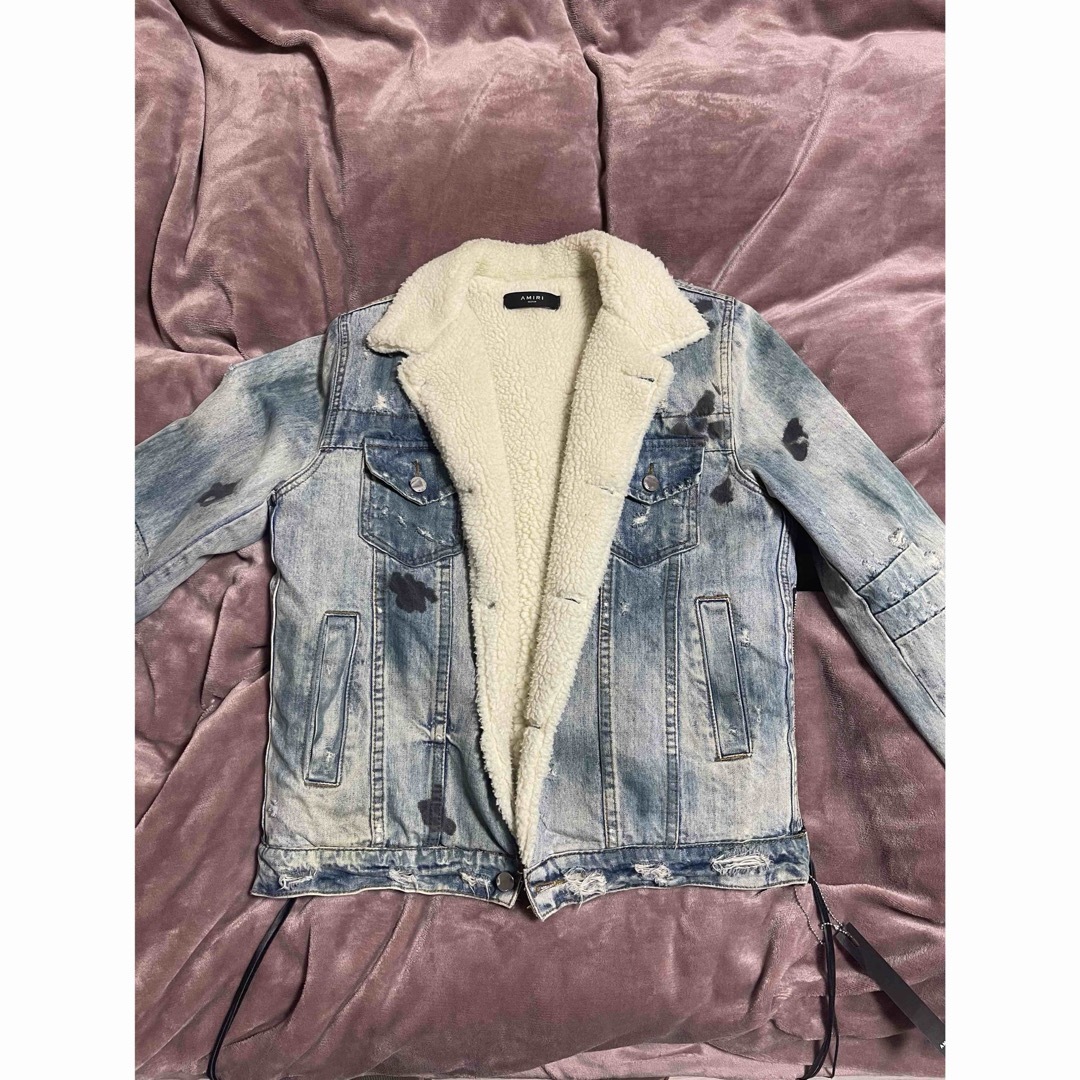 AMIRI - amiri アミリ ムートンダメージ加工デニムジャケット AMIRI - amiri アミリ ムートンダメージ加工デニムジャケット