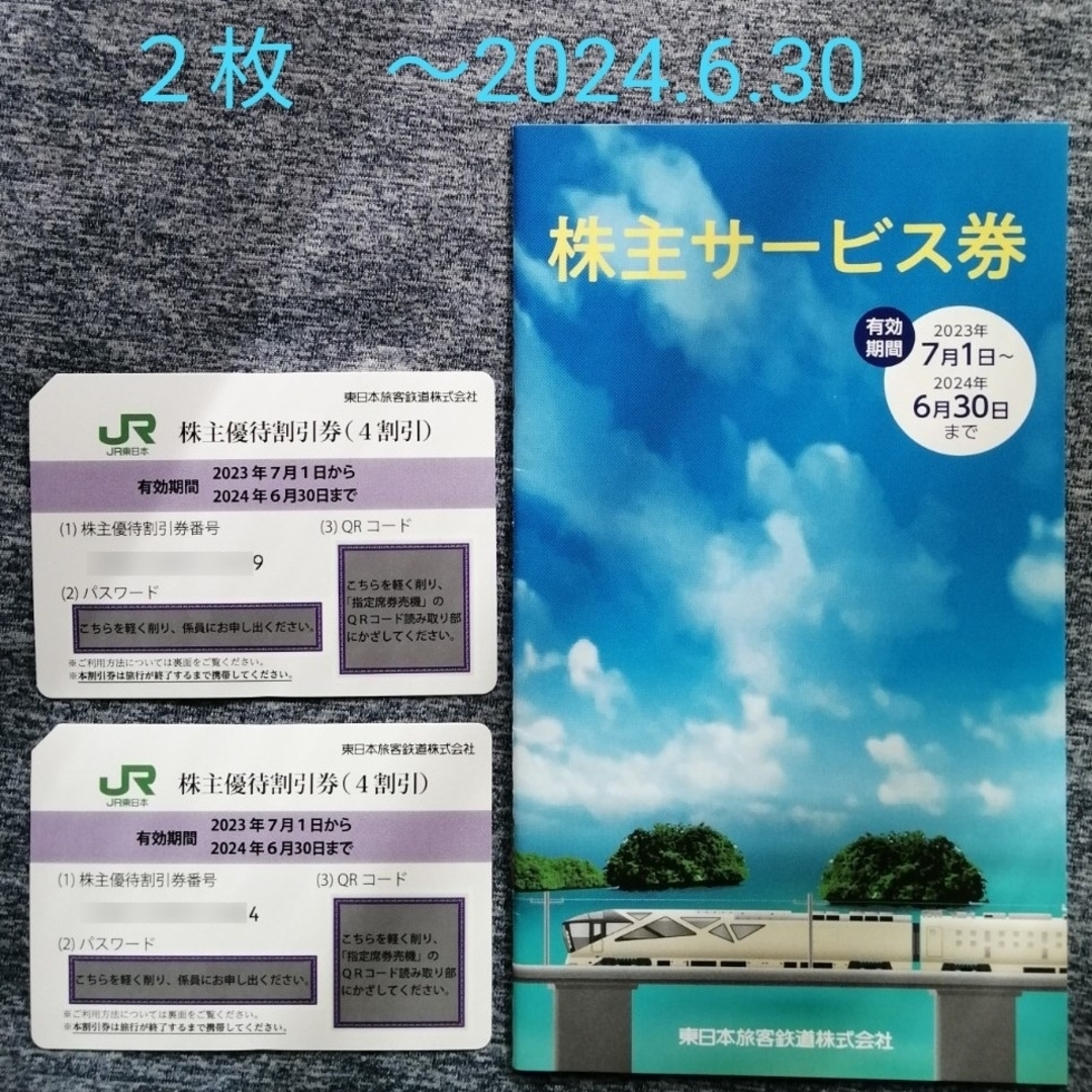 その他JR東日本 株主優待割引券 ２枚  サービス券付き