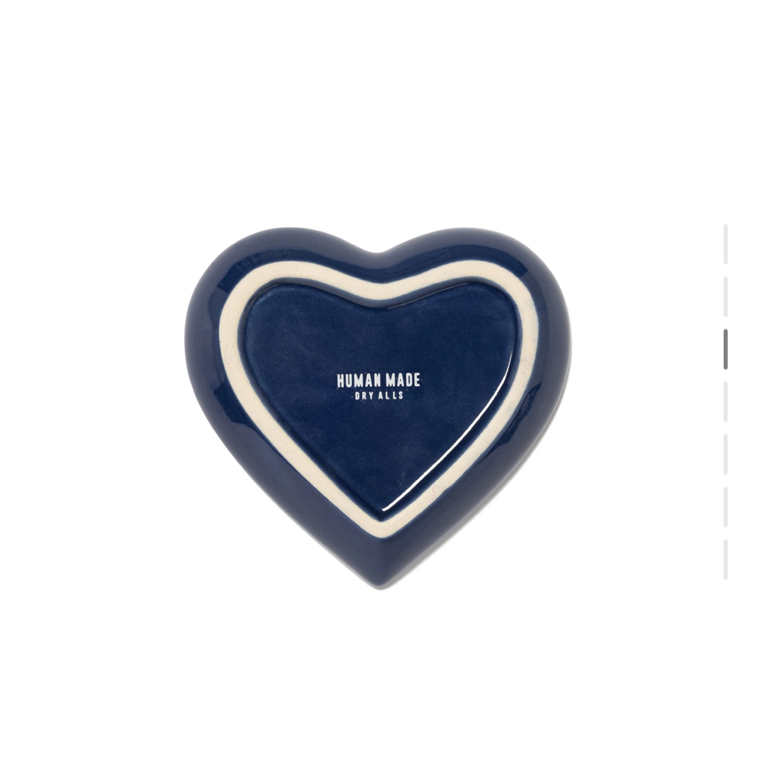 HUMAN MADE HEART CERAMICS TRAY NAVY