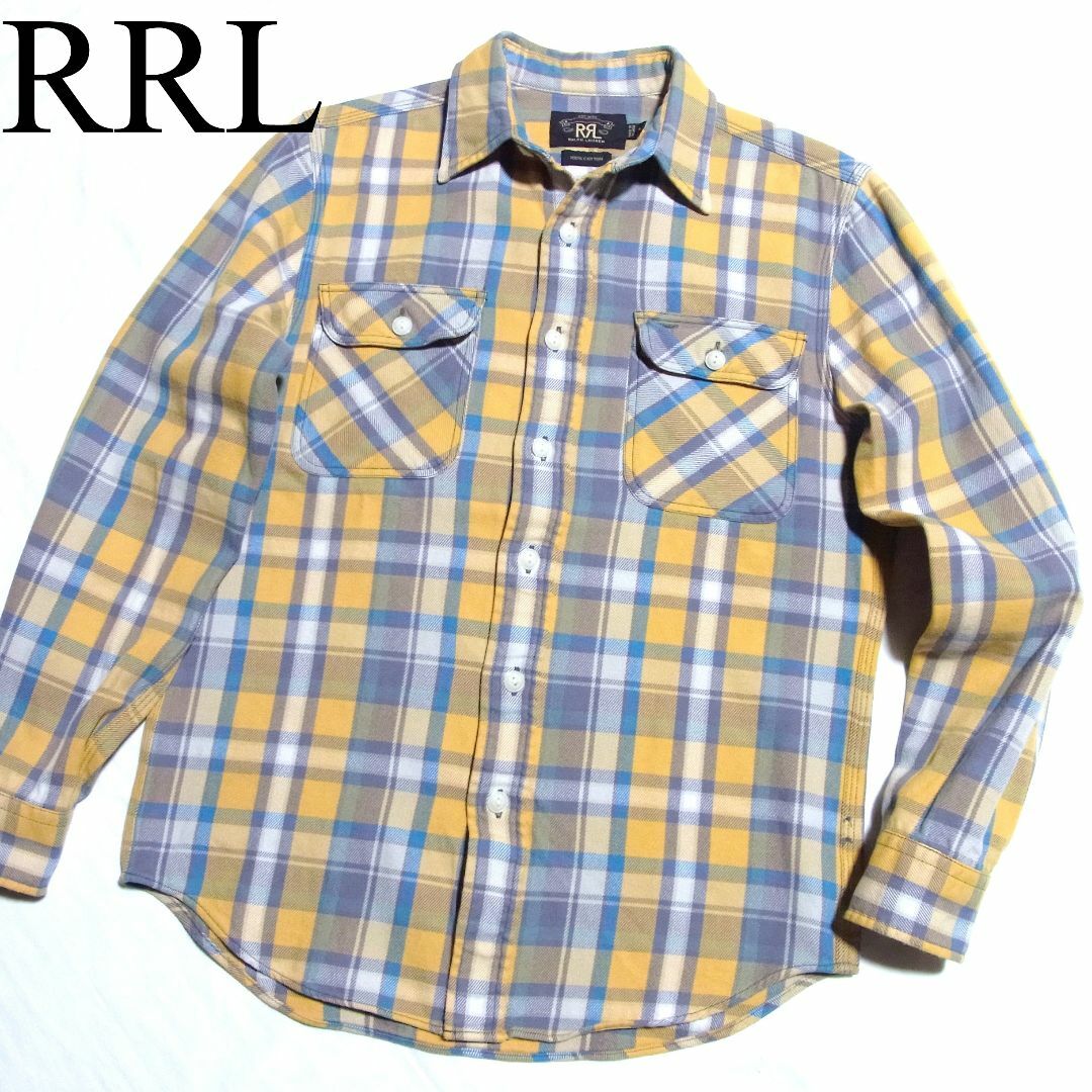 【希少】RRL NATIVE BLANKET SHIRT ネルシャツ ブラック