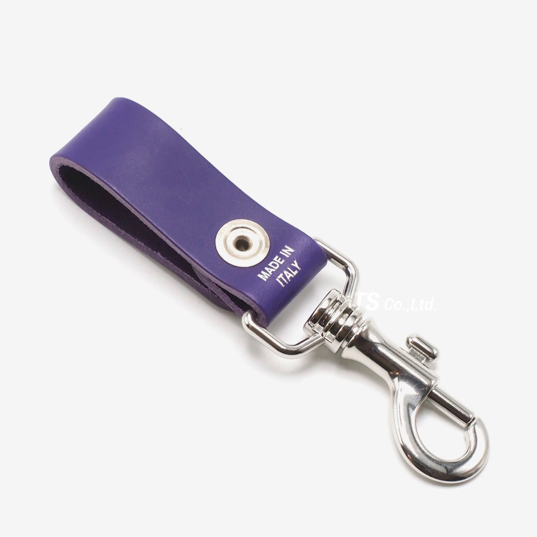 イタリア製 21SS SUPREME Leather Key Loop パープル イタリア製 21SS SUPREME Leather Key Loop パープル