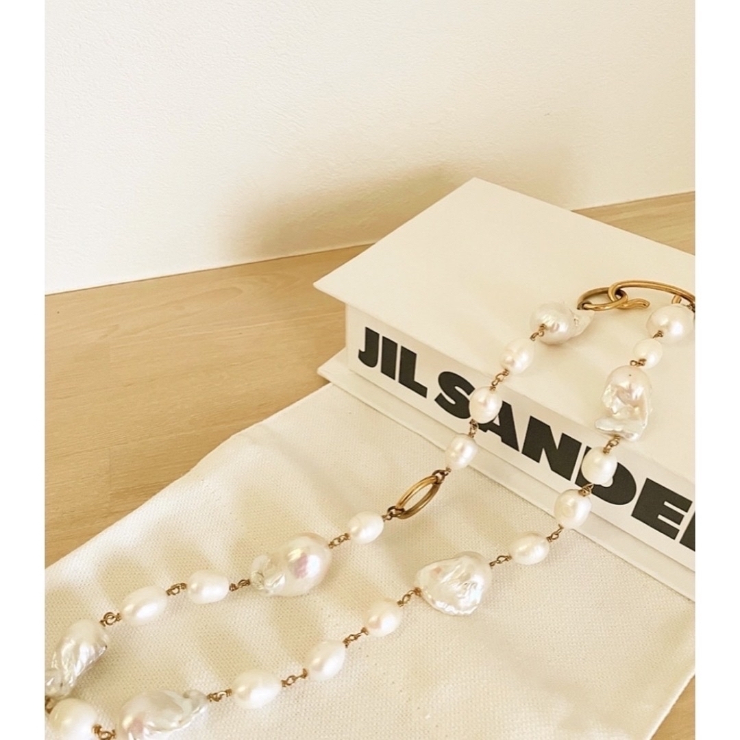 Jil Sander(ジルサンダー)の新品同様 JIL SANDER ネックレス チョーカー パール レディースのアクセサリー(ネックレス)の商品写真