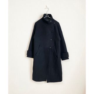 ザラ(ZARA)のZARA スタンドカラーロングコート　キレイめコート　通勤着(ロングコート)