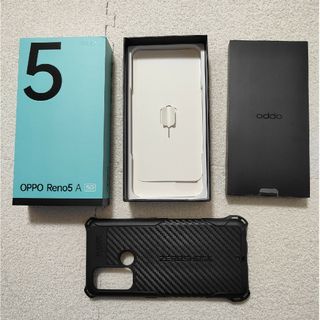 OPPO - OPPO RENO5 A NA SIMフリー スマートフォン シルバーブラックの