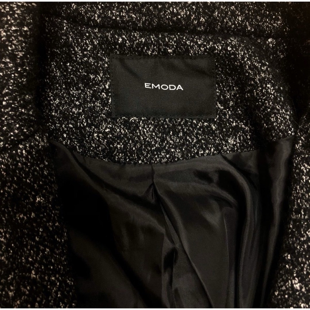 EMODA(エモダ)のエモダ  EMODA ビッグシルエットロングコート　美品 レディースのジャケット/アウター(ロングコート)の商品写真