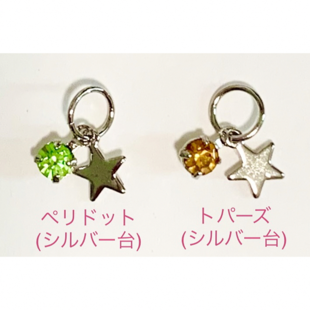 SWAROVSKI(スワロフスキー)のスワロフスキー ・カン付星型パーツ☆4カラーセット☆ ハンドメイドの素材/材料(各種パーツ)の商品写真