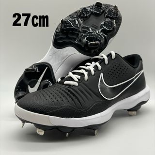 ナイキ(NIKE)のNIKE 野球 スパイク ブラック 黒 27㎝ 金具 ローカット(シューズ)