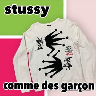 ステューシー(STUSSY)のタグ有りstussy × COMME des GARCONS限定コラボスウェット(スウェット)