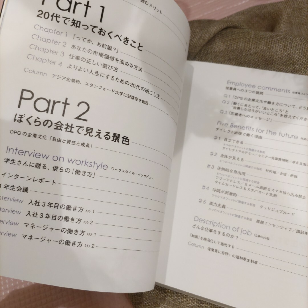 ダイレクト出版 カルチャーブック 20代の仕事の選びかた エンタメ/ホビーの本(ビジネス/経済)の商品写真