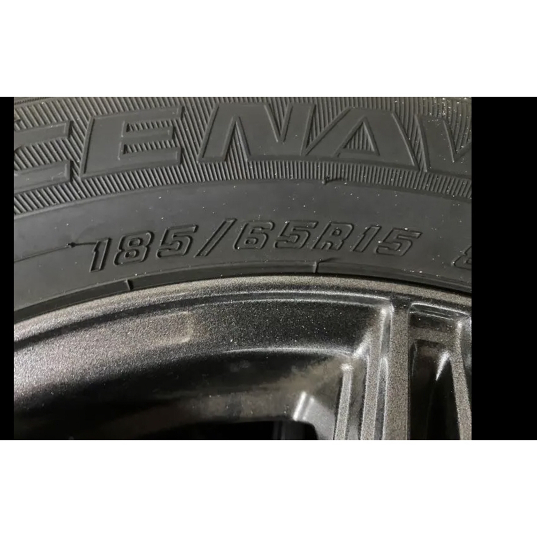 Goodyear(グッドイヤー)のアイスナビ6  185/65/15 5.5J  ＋43  スタッドレス　難アリ 自動車/バイクの自動車(タイヤ・ホイールセット)の商品写真