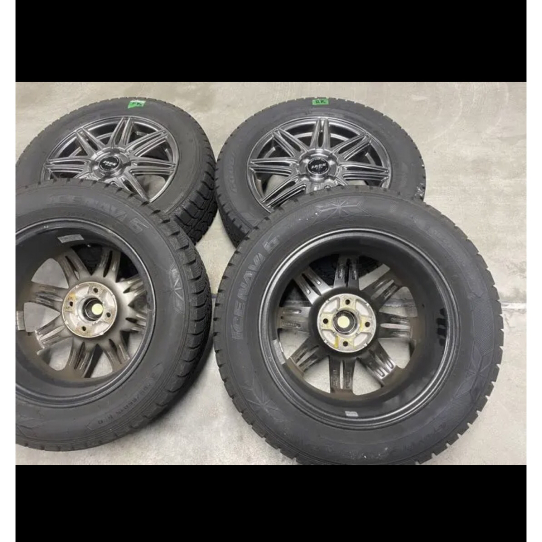 Goodyear(グッドイヤー)のアイスナビ6  185/65/15 5.5J  ＋43  スタッドレス　難アリ 自動車/バイクの自動車(タイヤ・ホイールセット)の商品写真