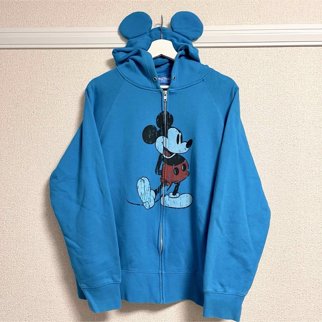 Disney - 【 Disney RESORT公式 ミッキー 耳付きフード パーカー Disney - 【 Disney RESORT公式 ミッキー 耳付きフード パーカー