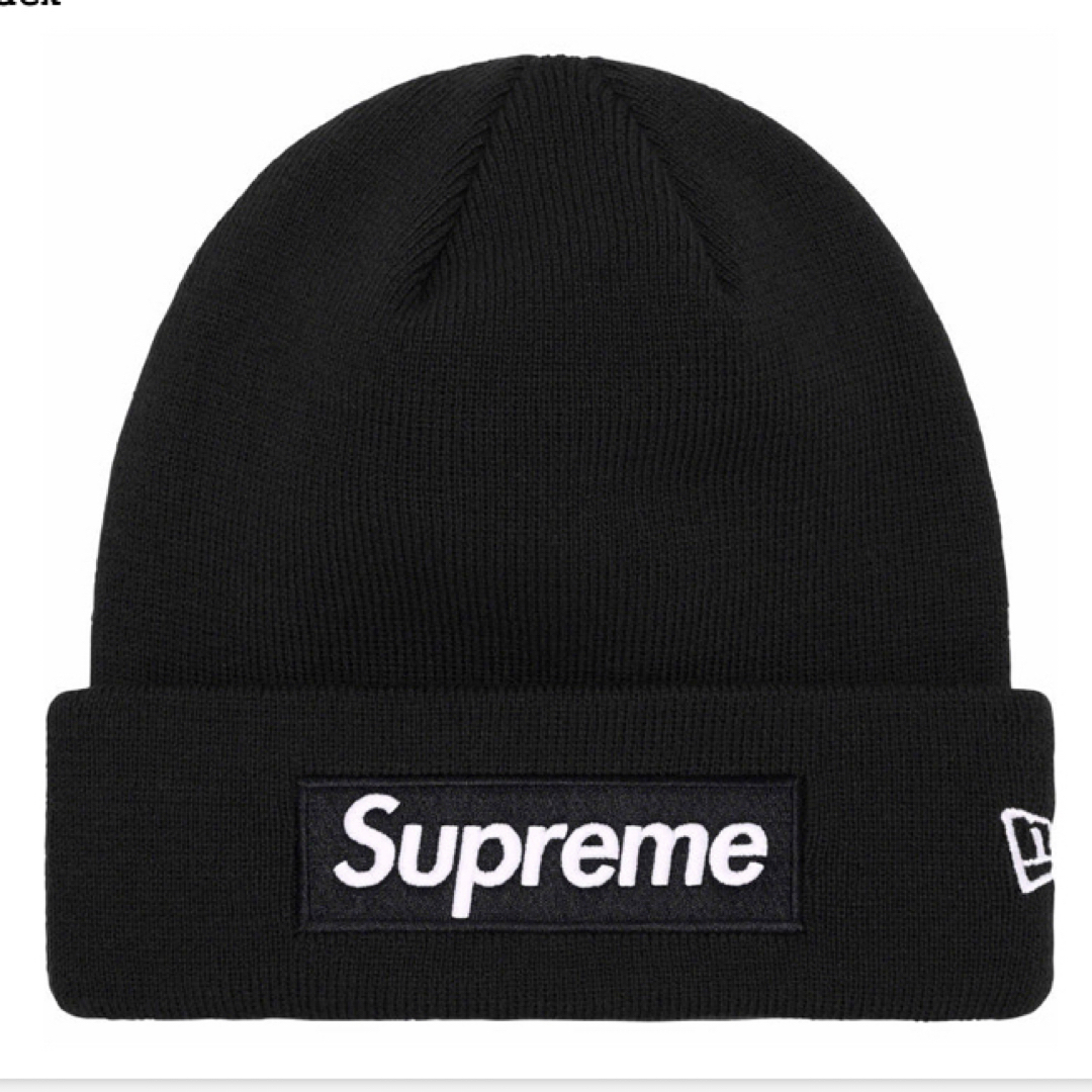 supreme New Era® Box Logo Beanie 黒帽子