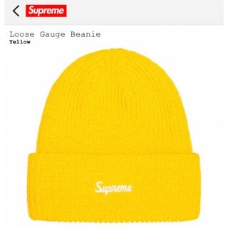 シュプリーム(Supreme)のSupreme Loose Gauge Beanie イエロー ビーニー(ニット帽/ビーニー)