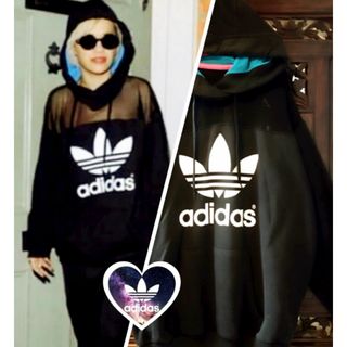 オリジナルス(Originals（adidas）)のアディダス 大きいサイズ リタオラ シースルー レース パーカー ジャージ(パーカー)