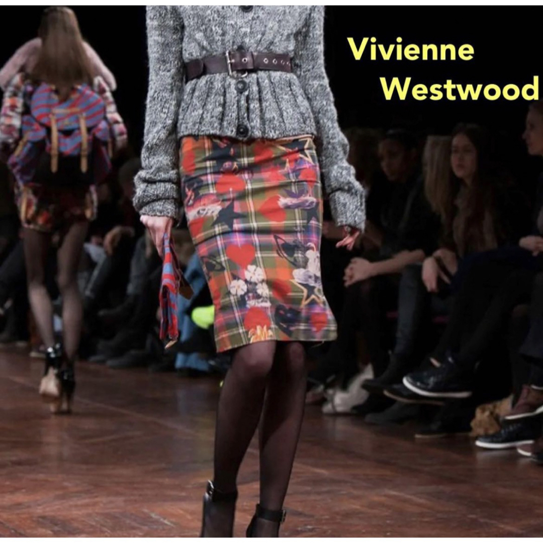 Vivienne Westwood(ヴィヴィアンウエストウッド)のVivienne Westwood  シーモンスター　スカート　サイズ40 レディースのスカート(ひざ丈スカート)の商品写真
