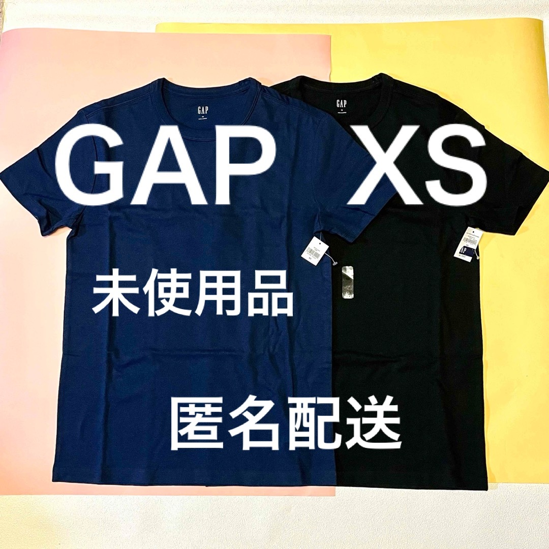 GAPメンズXSサイズ Tシャツ タグ付き 新品未使用 紺・黒2枚セット | フリマアプリ ラクマ