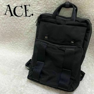 ace. - 【美品】ACE ビジネスリュック薄型軽量 ネイビーの通販 by サン