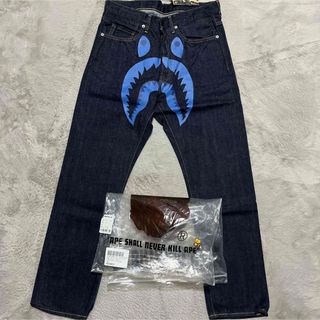 A BATHING APE - APE BAPE KAWS DENIM デニム SHARK シャーク パンツ s