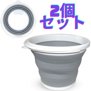 DY折りたたみソフトバケツ 園芸用 生活用品 掃除 車載 餌桶 大容量10L(日用品/生活雑貨)