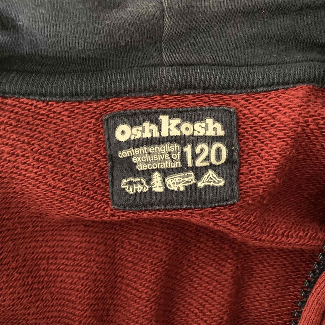 OshKosh(オシュコシュ)のオシュコシュ　OSHKOSH パーカー　赤 キッズ/ベビー/マタニティのキッズ服男の子用(90cm~)(ジャケット/上着)の商品写真