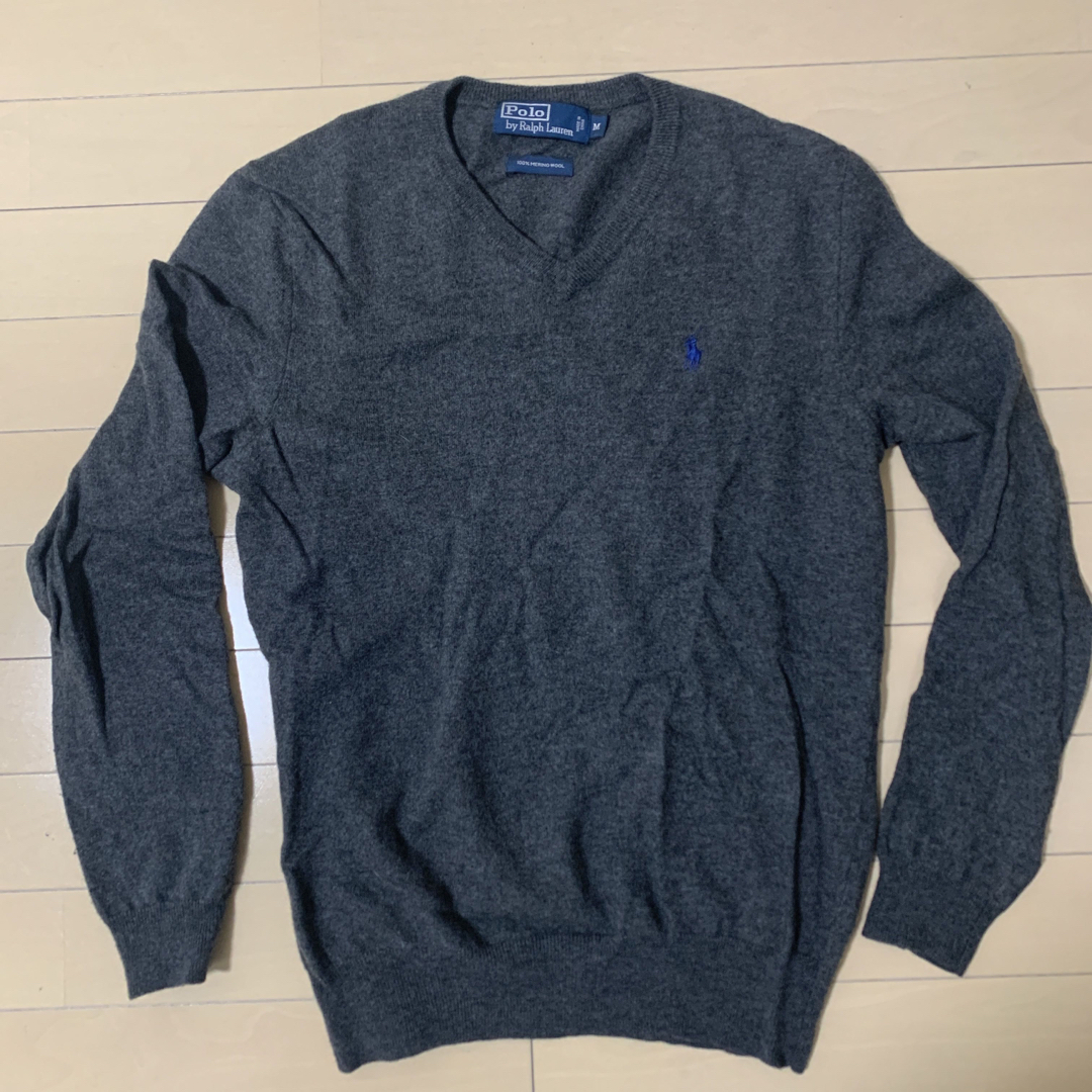 Polo Ralphlauren ケーブルニット vネック ウール レディースのトップス(ニット/セーター)の商品写真