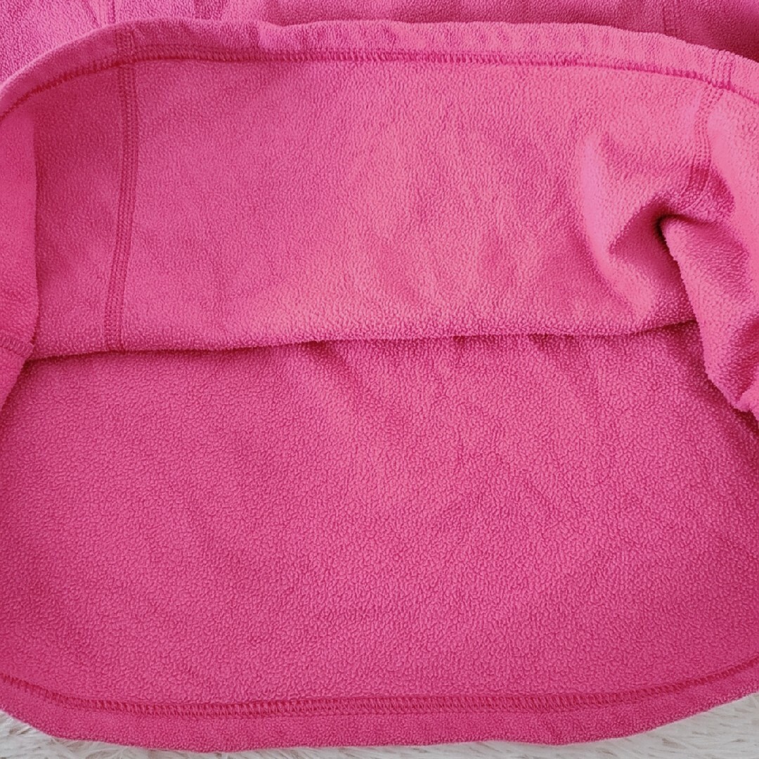 THE NORTH FACE(ザノースフェイス)のノースフェイス　ハーフジップ　フリース　長袖　ピンク　Lサイズ　US古着 レディースのトップス(カットソー(長袖/七分))の商品写真