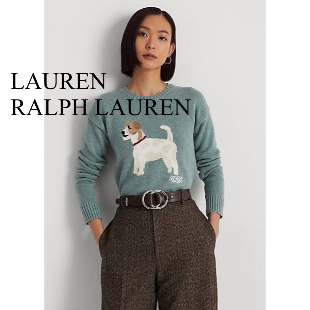 POLO RALPH LAUREN(ポロラルフローレン)のポロ　ラルフローレン　ローレンラルフローレン　ニット　犬柄　トップス　人気　完売 レディースのトップス(ニット/セーター)の商品写真