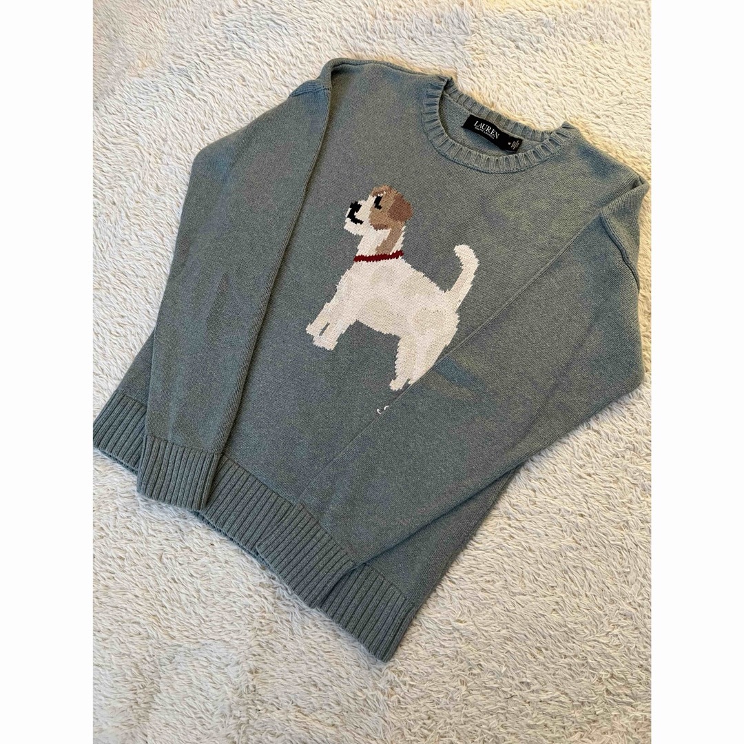 POLO RALPH LAUREN(ポロラルフローレン)のポロ　ラルフローレン　ローレンラルフローレン　ニット　犬柄　トップス　人気　完売 レディースのトップス(ニット/セーター)の商品写真