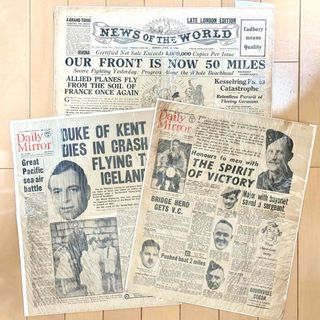 1940年代イギリスニュースペーパーDailyMirror古新聞(その他)